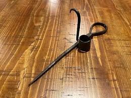 Miners Candleholder Antique Heavy Metal Piece | eBay