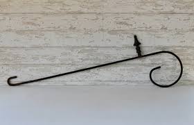 Buy Vintage Large Cast Iron Sign Holder Rod, Vintage Banner ...