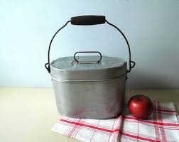 Antique Early 1900's Round Tin Lunch Box With Lid & Strap / Belt Holder - Vintage Rustic Country Schoolhouse Farmhouse Farm Kitchen Decor - Etsy