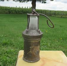 Antique authentic Miner Davy Safety Lamp Iron KGO ...