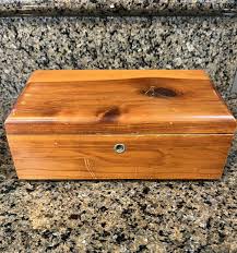 Vtg Lane Cedar Dresser Jewelry Trinket Chest Box Mini ...