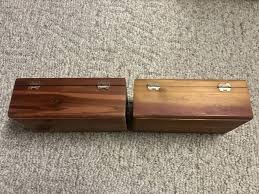 2 LANE Cedar Jewelry Boxes, Vintage No Keys Nice VTG ...