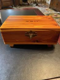 Brilliant Art Deco Vintage Mini Cedar Chest Box Nags Head ...