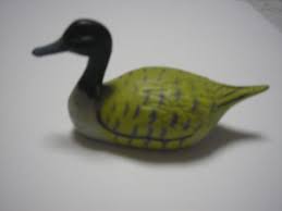 Vintage Duck Decoy Pencil Sharpener 3 1/4" X 1 1/4" Hard Plastic lime green | eBay