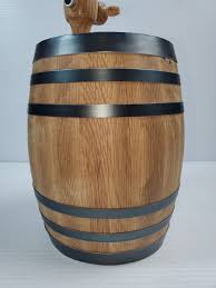 1 Handmade 2 Liter. Pre-charred Oak Barrel - Wine & Bourbon ...