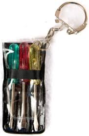 NEW - Mini Screwdriver Set Keychain 3 Tools (2") Miniature ...