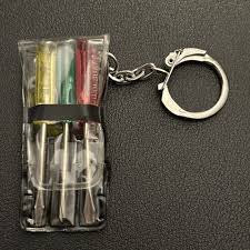 VTG Mini Screwdriver Set Keychain Key Ring Chain Fob NEW | eBay