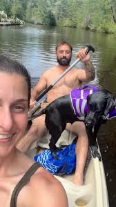 Jessica | A Bird dog's first day on the river 🥹 A rare afternoon recharge from the Laurelettes 🍇 with Laurelette 🐾 About 2 weeks left of harvest... | Instagram