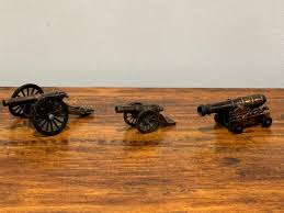 3 Mini Brass/Cast Iron Cannons - BUCANERO Miniature Cannon - Made in Spain | eBay