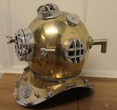 U S Navy Mark V Diving Helmet Military Prototype The Helmet is a replica model For Sale at 1stDibs