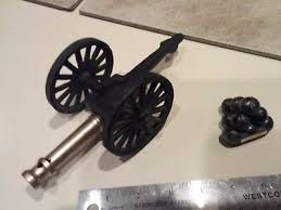 Metal Civil War Style Military Cannon brass cast iron 7.5" | eBay