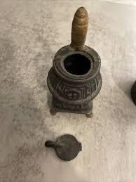 3 Piece Vintage Miniature Black Cast Iron Stove / Oven Well Pump Bucket Grinder | eBay