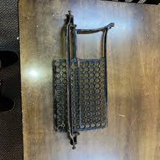 Vintage White Sewing Mach. Treadle Cast Iron Footplate, Flywheel And Misc. Parts | eBay