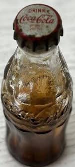 Vintage Amber Mini 2 1/2" Glass Coca-Cola Bottle | eBay Australia