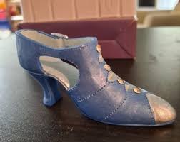 1999 My Treasure Classic Collectible Blue Vintage Shoe Replica New in Box - Etsy