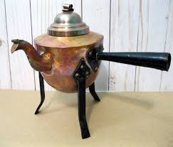 Sweden, Hearth, Fireplace, Footed Kettle, Pot, Long Handle ...