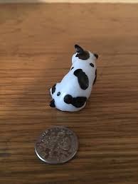 Miniature Ceramic Pig Figurine Tiny Spotted Piglet Baby ...