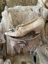 Antique 18th Century Shoes Silk and Freshwater Pearls 1790's - Etsy New Zealand