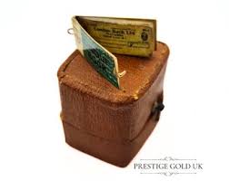 Vintage Gold Cheque Book Charm - 1950s Small Opening Gold ...