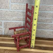 Dollhouse Miniature distressed Ladderback Arm Chair for Kitchen or Dining | eBay