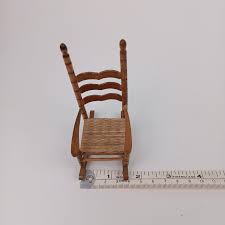 Miniature Rocking Chair Wood Rocker Lounge Lawn Chaise Baby ...