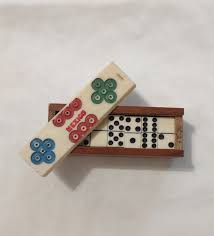 Antique Mexico Miniature Domino Set - Etsy