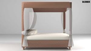 Four Poster Bed - 3D Model by faizal3DX