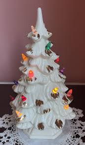 Vintage White Ceramic Christmas Tree | eBay