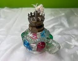 Vintage Clear Glass Hurricane Oil Lamp 14" Made in Hong Kong - Etsy