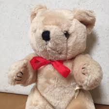 Antique Jointed Teddy Bear Very Stiff Plush Stuffed Animal ...