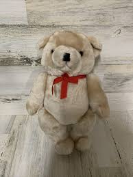Wang's International Inc. Jointed Teddy Bear with Red Ribbon ...