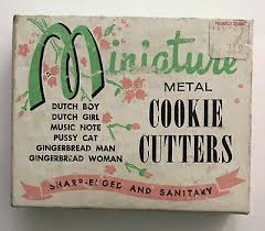 Miniature Metal Cookie Cutters, Vintage Sharp Edge Never ...
