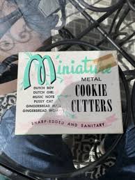 Vintage Miniature Metal Cookie Cutters Set of 6 | eBay