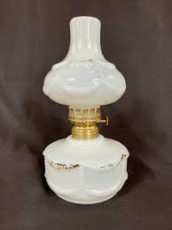 Victorian Milk Glass Lamps - Etsy