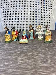 Vintage - 1970's - Ceramic - Miniature - Nativity Scene - Seven ...