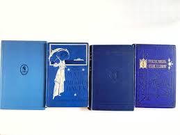 Blue Antique Books- Old Decorative Books- Wedding Decor- Home Decor- Antique Books- Photo Prop- Bookshelf Decor - Etsy