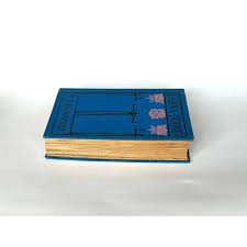 Decorative Blue and Pink Art Nouveau Antique Book Decor | Chairish