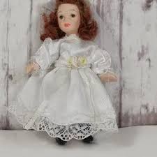 Unbranded | Toys | Vintage Porcelain Bisque Bride Doll White ...