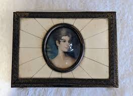 Antique Bronze Miniature Portrait CasketBox. | eBay