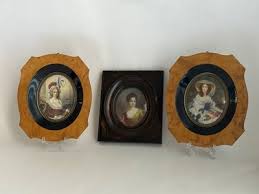 Antique 1800's French Victorian Miniature Signed Hand Painted Portrait #1 | eBay