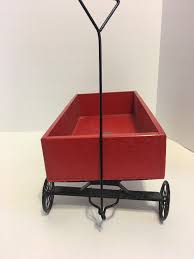 Noel Red Wood Wagon Doll Bear Display Accessory Furniture ...