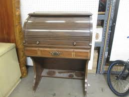 Lot - Wooden Roll Top Desk Made By DMI