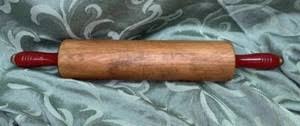 Vintage Rolling Pin Red Handles | eBay