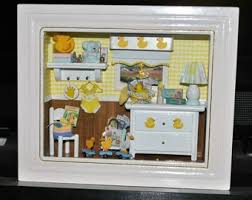 Nursery Room 3D Framed Diorama Vignette Shadow Box ...