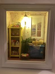Handmade Miniature Sunroom Shadowbox With Light (1:6 Scale ...