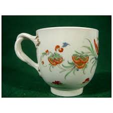 Worcester Jabberwocky Pattern Coffee Cup C1770 Antique British . For Sale at Ruby Lane