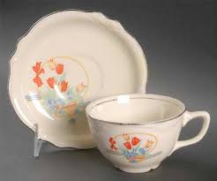 Homer Laughlin , Tulips In A Basket | Replacements, Ltd.