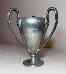 antique St. B 1910 Reed and Barton silverplate three handle ...