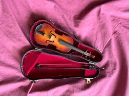 Vintage Miniature Voilin With Case & Bow 8” | eBay