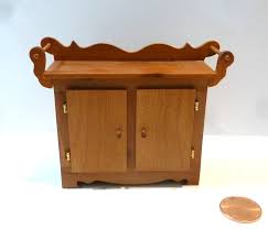 TOHILL DOLLHOUSE MINIATURE WOODEN WASH STAND W/BOTTOM ...